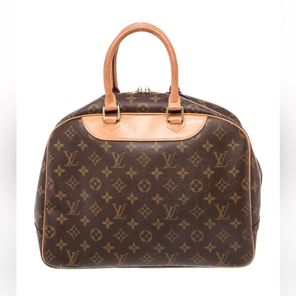 Louis Vuitton Brown and Tan Monogram Deauville
